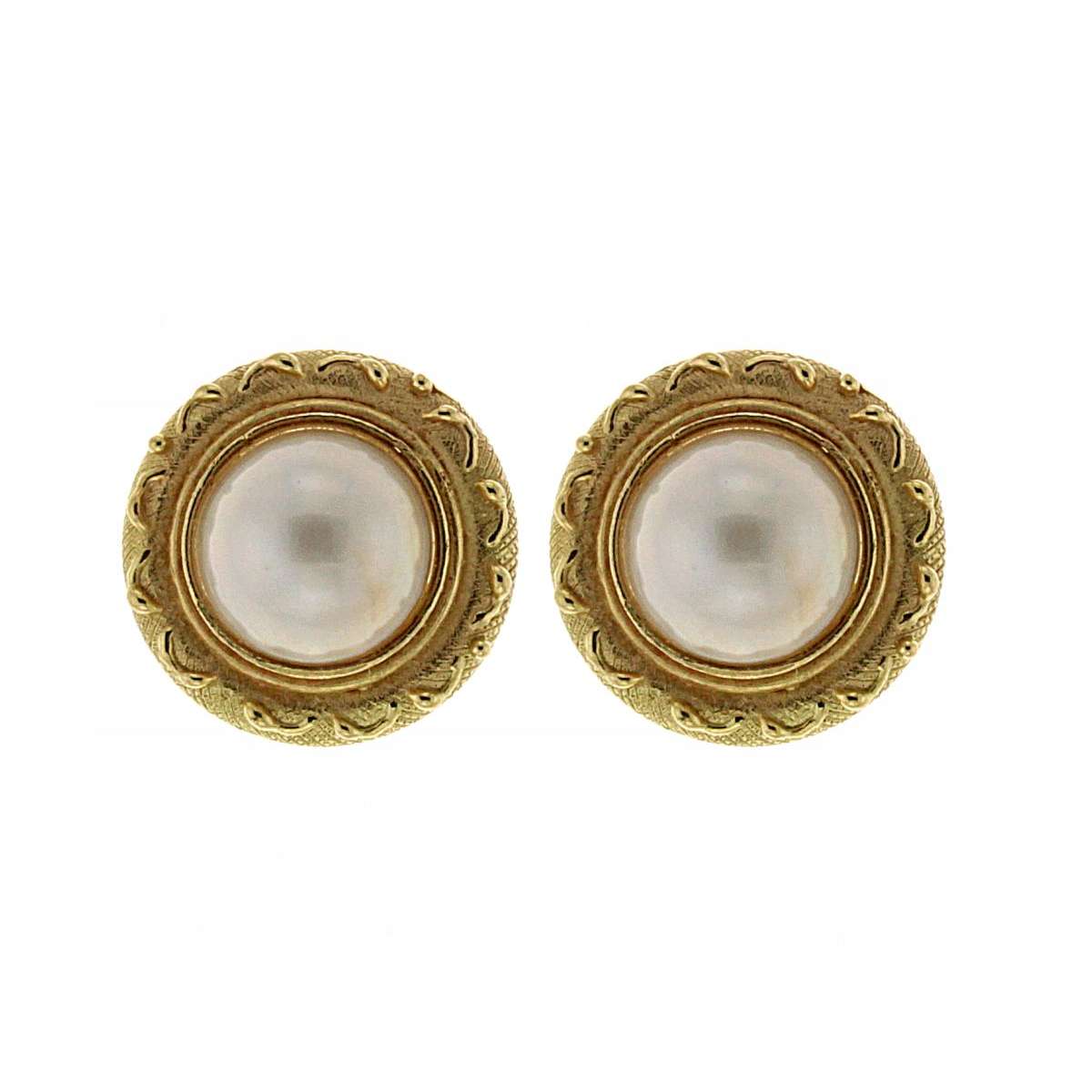 Wax high quality oval earrings